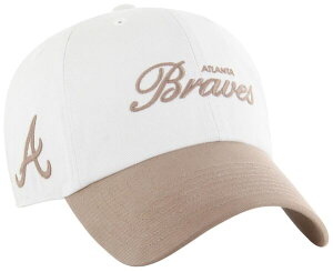 �t�H�[�e�B�[�Z�u�� ���f�B�[�X �A�N�Z�T���[ �X�q '47 Adult Atlanta Braves White 2-Tone Foundation Clean Up Adjustable Hat NoColor �z���C�g