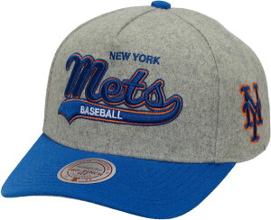 �~�b�`�F��&�l�X ���f�B�[�X �A�N�Z�T���[ �X�q Mitchell & Ness Adult New York Mets Grey Tailsweep Snapback Hat NoColor �O���[