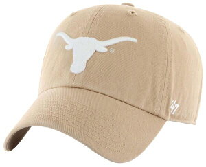 �t�H�[�e�B�[�Z�u�� �����Y �A�N�Z�T���[ �X�q '47 �e 47 Men's Texas Longhorns Khaki Clean Up Adjustable Hat NoColor �J�[�L