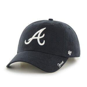 �t�H�[�e�B�[�Z�u�� ���f�B�[�X �A�N�Z�T���[ �X�q '47 Women's Atlanta Braves Navy Miata Clean Up Adjustable Hat NoColor �l�C�r�[