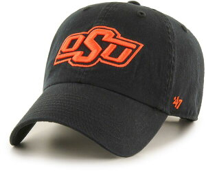 �t�H�[�e�B�[�Z�u�� ���f�B�[�X �A�N�Z�T���[ �X�q '47 Men's Oklahoma State Cowboys Black Clean Up Adjustable Hat NoColor �u���b�N
