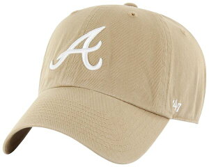 �t�H�[�e�B�[�Z�u�� ���f�B�[�X �A�N�Z�T���[ �X�q '47 Adult Atlanta Braves Khaki Clean Up Adjustable Hat NoColor �J�[�L