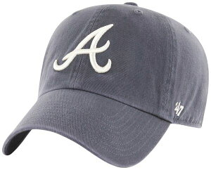 �t�H�[�e�B�[�Z�u�� �����Y �A�N�Z�T���[ �X�q '47 Adult Atlanta Braves Navy Clean Up Adjustable Hat NoColor �l�C�r�[
