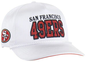�t�H�[�e�B�[�Z�u�� ���f�B�[�X �A�N�Z�T���[ �X�q '47 Women'san Francisco 49ers White Outspoken Hitch Adjustable Hat NoColor �z���C�g