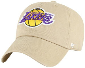 �t�H�[�e�B�[�Z�u�� ���f�B�[�X �A�N�Z�T���[ �X�q ���S '47 Adult Los Angeles Lakers Khaki Logo Cleanup Adjustable Hat NoColor �J�[�L