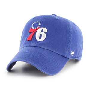 �t�H�[�e�B�[�Z�u�� �����Y �A�N�Z�T���[ �X�q '47 �e 47 Men's Philadelphia 76ers Blue Clean Up Adjustable Hat NoColor �u���[