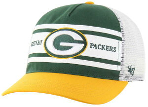 �t�H�[�e�B�[�Z�u�� �����Y �A�N�Z�T���[ �X�q '47 Men's Green Bay Packersuper Stripe Hitch Dark Green Adjustable Hat NoColor �O���[��