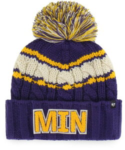 �t�H�[�e�B�[�Z�u�� ���f�B�[�X �A�N�Z�T���[ �X�q �j�b�g '47 Women's Minnesota Vikings Purplemma Cuffed Knit Beanie NoColor �p�[�v��