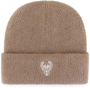 �t�H�[�e�B�[�Z�u�� ���f�B�[�X �A�N�Z�T���[ �X�q �j�b�g '47 Adult Milwaukee Bucks Brown Contemporary Basics Foundational Cuffed Knit Beanie NoColor �u���E��