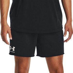�A���_�[�A�[�}�[ �����Y �{�g���X �n�[�t�p���c�E�V���[�c �p�C�� �V���[�g�p���c Under Armour Men's Rival Terry 6 �h Shorts Black �u���b�N