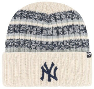 �t�H�[�e�B�[�Z�u�� �����Y �A�N�Z�T���[ �X�q �j�b�g '47 Adult New York Yankees Tan Tavern Cuffed Knit Pom Beanie NoColor �^��