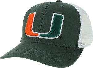 ���[�O���K�V�[ �����Y �A�N�Z�T���[ �X�q League-Legacy Men's Miami Hurricanes Green Mid-Pro Adjustable Trucker Hat NoColor �O���[��