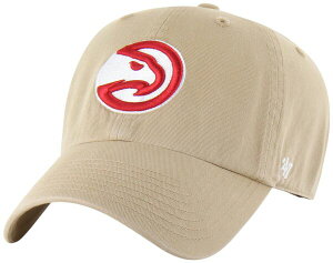 �t�H�[�e�B�[�Z�u�� ���f�B�[�X �A�N�Z�T���[ �X�q ���S '47 Adult Atlanta Hawks Khaki Logo Cleanup Adjustable Hat NoColor �J�[�L