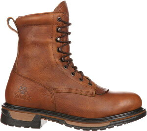 ���b�L�[ �����Y �V���[�Y �u�[�c�E���C���u�[�c ���[�X Rocky Men's Original Ride Lacer 8'' Waterproof Work Boots Tan Pitstop �^��