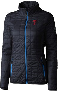 �J�b�^�[�A���h�o�b�N ���f�B�[�X �A�E�^�[ �W���P�b�g�E�u���]�� Cutter & Buck Women's Philadelphia Phillies Eco Insulated Full Zipuffer Jacket NoColor