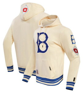 �v���X�^���_�[�h �����Y �A�E�^�[ �p�[�J�[�E�X�E�F�b�g Pro Standard Men's Brooklyn Dodgers Cream Classic Retro Pullover Hoodie NoColor �N���[��