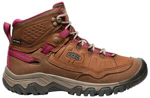 �L�[�� ���f�B�[�X �V���[�Y �u�[�c�E���C���u�[�c KEEN Women's Targhee IV Mid Waterproof Hiking Boots Bison/Beaujolais