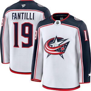 �t�@�i�e�B�N�X �����Y �A�E�^�[ �W���P�b�g�E�u���]�� �W���[�W�[ Fanatics NHL Men's Columbus Blue Jackets Adam Fantilli #19 White Away Premium Authentic Jersey NoColor �z���C�g