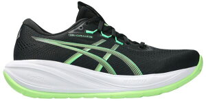 �A�V�b�N�X �����Y �V���[�Y �X�j�[�J�[ ASICS Men's GEL-CUMULUS 28 Running Shoes Black/Illuminate Green �u���b�N