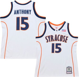 �~�b�`�F��&�l�X �����Y �g�b�v�X �V���c ���B���e�[�W���[�W�[ Mitchell & Ness Men'syracuse Orange Carmelo Anthony #15 White Vintage Power Play Jersey NoColor �z���C�g