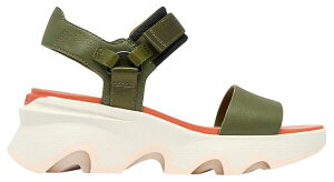 �\���� ���f�B�[�X �V���[�Y �X�j�[�J�[ �T���_�� Sorel Women's Kinetic Impact Y-Strap High Sandal Utility Green/Pearlescent �O���[��