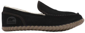 �\���� �����Y �V���[�Y �X�j�[�J�[ SOREL Men's Dude Moc Slippers Black/Black �u���b�N