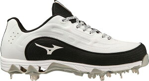 �~�Y�m ���f�B�[�X �V���[�Y �X�j�[�J�[ Mizuno Women's 9-Spike Swift 8 Metal Fastpitch Softball Cleats White/Black �z���C�g