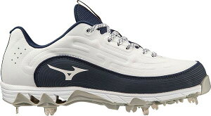 �~�Y�m ���f�B�[�X �V���[�Y �X�j�[�J�[ Mizuno Women's 9-Spike Swift 8 Metal Fastpitch Softball Cleats White/Navy �z���C�g