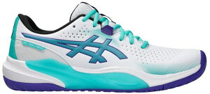 �A�V�b�N�X �����Y �V���[�Y �X�j�[�J�[ ASICS Men's GEL-CHALLENGER 15 Tennishoes White/Sea Glass �z���C�g