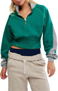 �t���[�s�[�v�� ���f�B�[�X �A�E�^�[ �p�[�J�[�E�X�E�F�b�g FP Movement Women's Out Of The Park Pullover Green Glow �O���[��