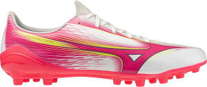 �~�Y�m �����Y �V���[�Y �X�j�[�J�[ Mizuno Alpha II Select AG Soccer Cleats Pink/White �z���C�g