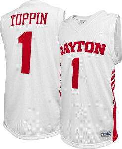 �I���W�i�� ���g�� �u�����h �����Y �g�b�v�X �V���c �W���[�W�[ Original Retro Brand Men's Dayton Flyers Obi Toppin #1 White Replica Basketball Jersey NoColor �z���C�g