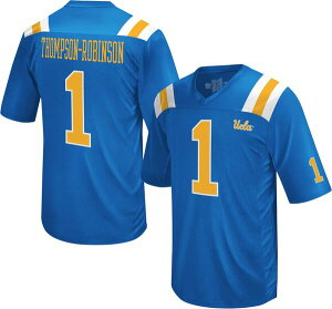 ���g���u�����h �����Y �g�b�v�X �V���c �W���[�W�[ Retro Brand Men's UCLA Bruins Dorian Thompson-Robinson #1 Light Blue Tackle Twill Replica Football Jersey NoColor �u���[