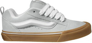 �o���Y �����Y �V���[�Y �X�j�[�J�[ Vans Knu Skool Shoes Ash Grey/White �z���C�g