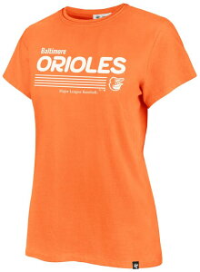 �t�H�[�e�B�[�Z�u�� ���f�B�[�X �g�b�v�X T�V���c '47 Women's Baltimore Orioles Orange Frankie Harmonize T-Shirt NoColor �I�����W
