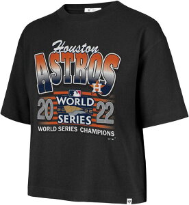 �t�H�[�e�B�[�Z�u�� ���f�B�[�X �g�b�v�X T�V���c '47 Women's Houston Astros Black Reed City Cooperstown Playoff T-Shirt NoColor �u���b�N