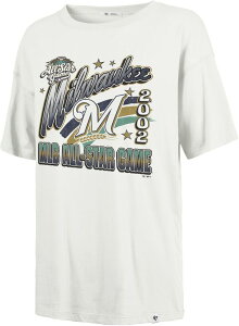 �t�H�[�e�B�[�Z�u�� ���f�B�[�X �g�b�v�X T�V���c '47 Women's Milwaukee Brewers Cream Cooperstown Playoff Sadie T-Shirt NoColor �N���[��