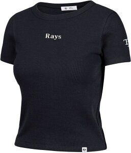 �t�H�[�e�B�[�Z�u�� ���f�B�[�X �g�b�v�X T�V���c ���u '47 Women's Tampa Bay Rays Navy With Love Baby Ribbed T-Shirt NoColor �l�C�r�[