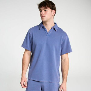 DSG �����Y �g�b�v�X �|���V���c �t���[�X DSG Men's Relaxed Lightweight Classic Fleece Polo Light Navy �l�C�r�[
