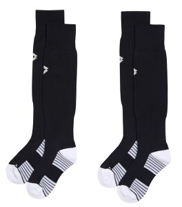 ���b�g ���f�B�[�X �A���_�[�E�F�A �C�� Lotto Premium Soccer Sock 2-Pack Pure Black �u���b�N