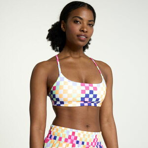 DSG ���f�B�[�X �A���_�[�E�F�A �u���W���[ DSG Women's Momentum Low Support Sports Bra Cheeky Check Multi �}���`�J���[