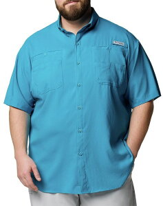 �R�����r�A �����Y �g�b�v�X �V���c Columbia Men's PFG TamiamiI Short Sleeve Shirt Gulf Stream