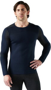 �X�}�[�g�E�[�� �����Y �g�b�v�X T�V���c �N���[�l�b�N �J���[�u���b�N �j�b�g Smartwool Men's Intraknithermal Merino Base Layer Colorblock Crew Neck T-Shirt Deep Navy/Charcoal �`���R�[��