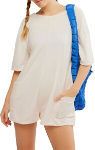 �t���[�s�[�v�� ���f�B�[�X �g�b�v�X T�V���c �����p�[�X FP Movement Women's Hot Shotee Romper Bleached Clay Combo