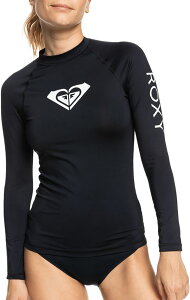 yz LV[ fB[X gbv̂  Roxy Women's Whole Hearted Long Sleeve Rashguard Anthracite