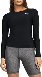 yz A_[A[}[ fB[X TVc gbvX Under Armour Women's HeatGear OG Compression Long Sleeve T-Shirt Black