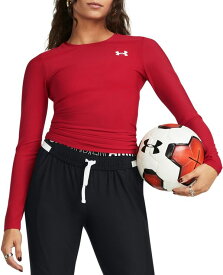 【送料無料】 アンダーアーマー レディース Tシャツ トップス Under Armour Women's HeatGear OG Compression Long Sleeve T-Shirt Red