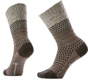 �X�}�[�g�E�[�� �����Y �A���_�[�E�F�A �C�� Smartwool Women's Everyday Popcorn Cable Crew Socks Taupe Natural Marl �}�[��