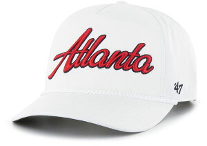 �t�H�[�e�B�[�Z�u�� �����Y �A�N�Z�T���[ �X�q '47 Adult Atlanta Braves White Overhand Hitch Adjustable Hat NoColor �z���C�g