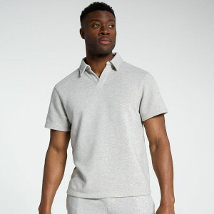 DSG �����Y �g�b�v�X �|���V���c �t���[�X DSG Men's Relaxed Lightweight Classic Fleece Polo Light Heather Gray �O���[